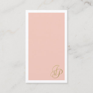 Elegant Färg handskriven monogrammall Visitkort