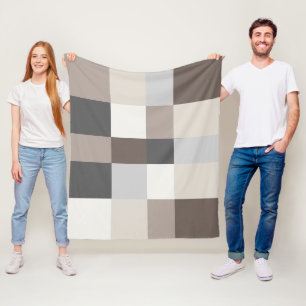 Elegant Färg Harmony Modern Snyggt Design Fleecefilt
