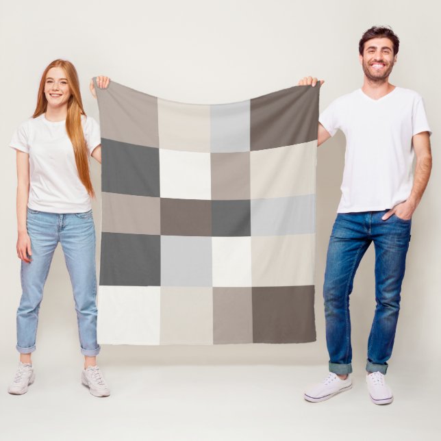 Elegant Färg Harmony Modern Snyggt Design Fleecefilt (På plats)