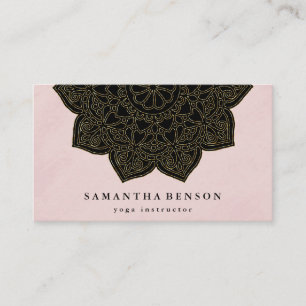 Elegant Färg Lotus Flower Logotyp Yoga Vatten Visitkort