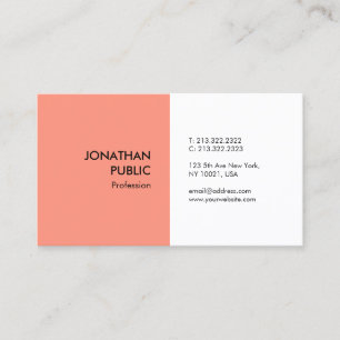 Elegant Färg Modern Professionell SimpleTemplate Visitkort