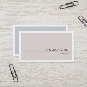 Elegant Färg Sleek Modern Plain Professionell Visitkort