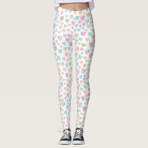 Elegant Färgfläckig Mönster--design Leggings