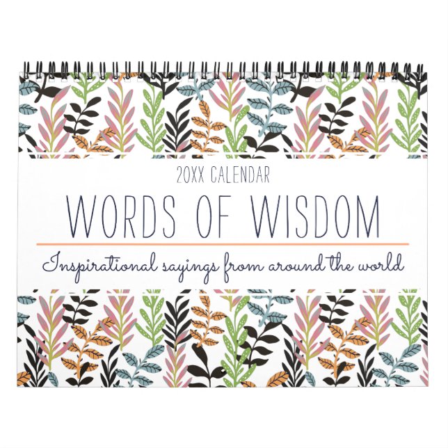 Elegant Färgfull inspirationsoffert Blommigt 2022 Kalender (Omslag)