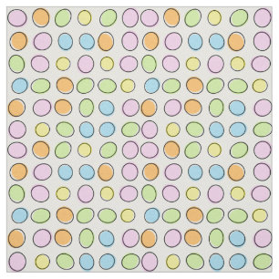 Elegant Färgfull Pastel Retro Ovaler Mönster Tyg