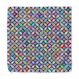 Elegant Färgfylld Abstrakt Glas Mönster Bandana