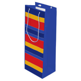 Elegant Färgfylld Rand, röd blå Gult och Silver