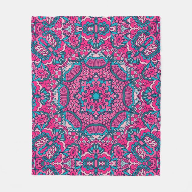 Elegant Färglös sömlös mönster Shower Curtain Fleecefilt (Framsidan)