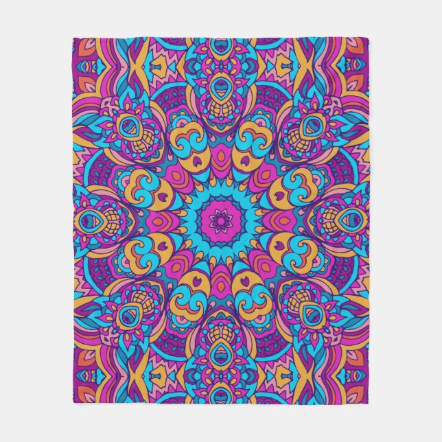 Elegant Färglös sömlös mönster Shower Curtain Fleecefilt (Framsidan)