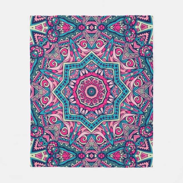 Elegant Färglös sömlös mönster Shower Curtain Fleecefilt (Framsidan)