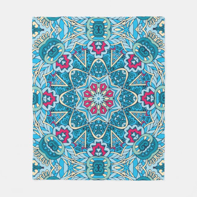 Elegant Färglös sömlös mönster Shower Curtain Fleecefilt (Framsidan)
