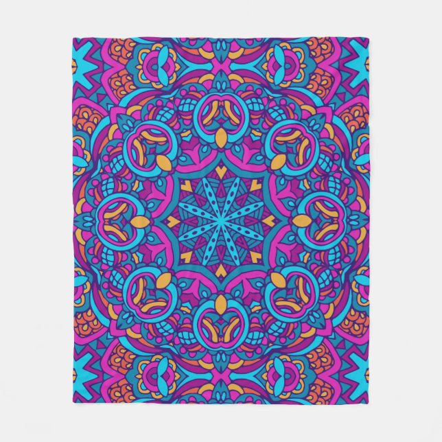 Elegant Färglös sömlös mönster Shower Curtain Fleecefilt (Framsidan)