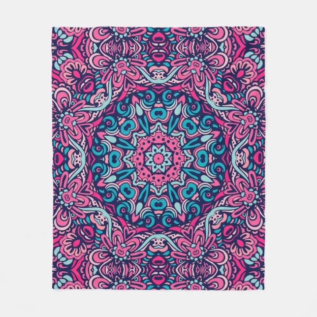 Elegant Färglös sömlös mönster Shower Curtain Fleecefilt (Framsidan)