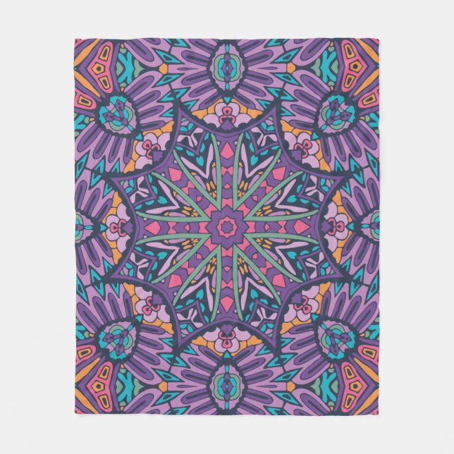 Elegant Färglös sömlös mönster Shower Curtain Fleecefilt (Framsidan)
