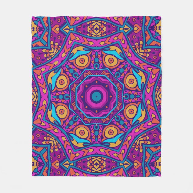 Elegant Färglös sömlös mönster Shower Curtain Fleecefilt (Framsidan)