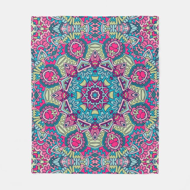 Elegant Färglös sömlös mönster Shower Curtain Fleecefilt (Framsidan)