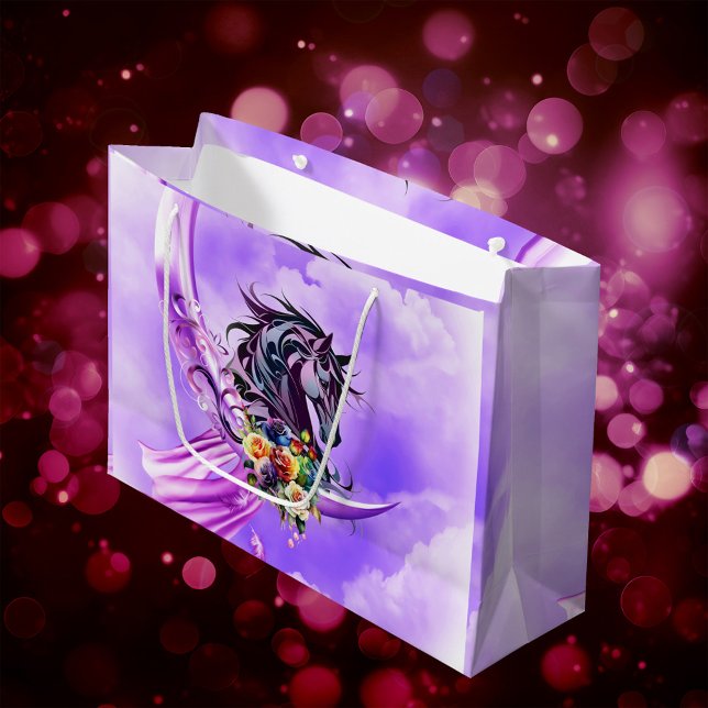 Elegant färglös vild häst (Wonderful Horse)