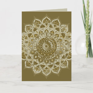 Elegant Färgrik Mandala Indien Stil 4 Kort