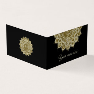 Elegant Färgrik Mandala Indien Stil 4 Visitkort