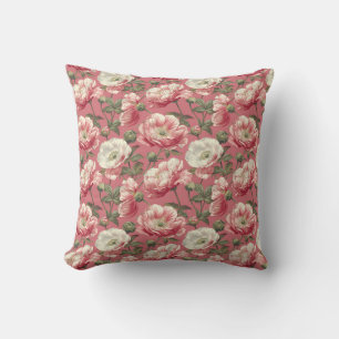 Elegant Färgrik Stilren Romantisk Blommig Chic Kudde