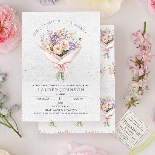 Elegant färsk från Möhippan på Blommigten av markn Inbjudningar