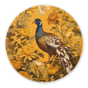 Elegant Fasan William Morris Inspirerad Knopp
