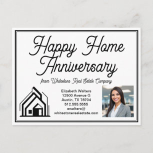 Elegant Fastighetsbolag Anpassad Logotyp Marknadsf Vykort