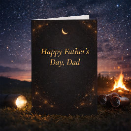 Elegant Father’s Day Card for Dad from Son Kort