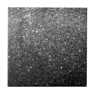 Elegant Faux Black Glitter Kakelplatta