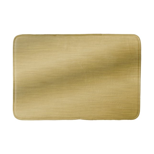 Elegant Faux Brushed Guld Artwork Badrumsmatta (Framsidan)