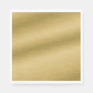 Elegant Faux Brushed Guld Artwork Pappersservett