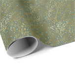 Elegant Faux Foil Botanicals | Juli-Helgdag Presentpapper<br><div class="desc">Elegant Faux Foil Botanicals | Julens Helgdag Papper *EJ REAL FOIL</div>