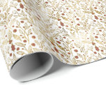 Elegant Faux Foil-Helgdag Botanicals Presentpapper<br><div class="desc">Elegant Faux Foil Helgdag Botanicals Wrapping Papper *EJ REAL FOIL</div>