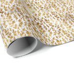 Elegant Faux Foil-Helgdag Botanicals Presentpapper<br><div class="desc">Elegant Faux Foil Helgdag Botanicals Wrapping Papper *EJ REAL FOIL</div>