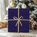 Elegant Faux Gold Foil Mönster jul Presentpapper<br><div class="desc">Observera att guld-folieformgivningen är en tryckt imitation och inte en verklig metallfolie. Perfekt för att höja presentationen med en klassisk,  festlig känsla. Oavsett om vi slår in presenter för familj,  vänner eller kolleger,  innebär detta papper en sofistikerad beröring för hela paket.</div>