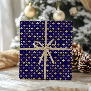Elegant Faux Gold Foil Mönster jul Presentpapper