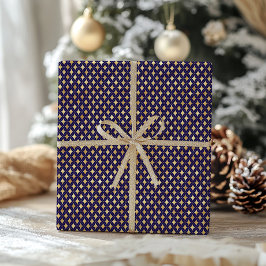 Elegant Faux Gold Foil Mönster jul Presentpapper