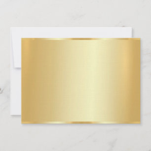 Elegant Faux Guld Blank Template Luxurious Linen Anteckningskort