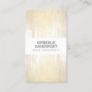 Elegant Faux Guld Confetti Dots Mönster II Visitkort