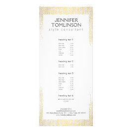 Elegant Faux Guld confetti Dots Mönster Reklamkort