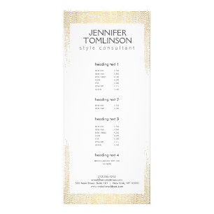 Elegant Faux Guld confetti Dots Mönster Reklamkort