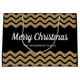 Elegant Faux Guld Glitter God jul