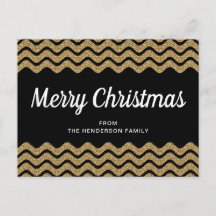 Elegant Faux Guld Glitter God jul