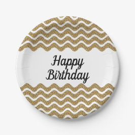 Elegant Faux Guld Glitter Rand jul