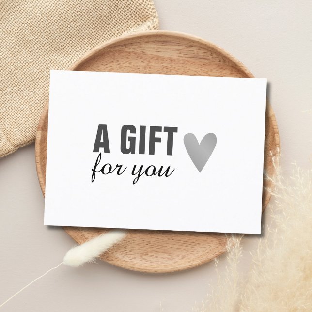 Elegant Faux Guld Heart Beauty Gift Certificate Rabattkort (Skapare uppladdad)