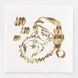 Elegant Faux Guld Jultomten Pappa jul Pappersservett