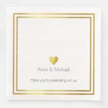 Elegant faux guld kärlek bröllop firande