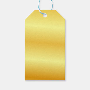 Elegant Faux Guld Metallisk Utseende Tom Mall Presentetikett