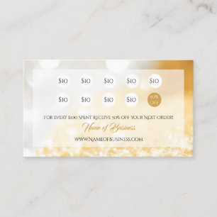 Elegant FAUX Guld och Silver Bokeh Slår lojalitet