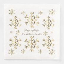 Elegant Faux Guld Snöflingor, julklappar
